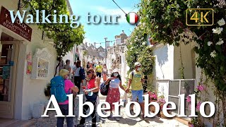 Alberobello (Puglia), Italy【Walking Tour】History in Subtitles - 4K