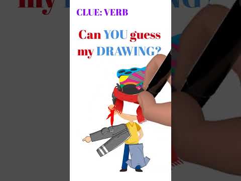 You won't believe what I'm drawing! (Learn English verbs vocabulary)