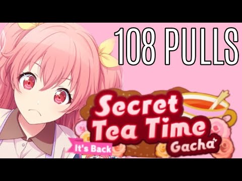 Secret Tea Time Gacha Pulls! (108 Pulls, Project sekai)