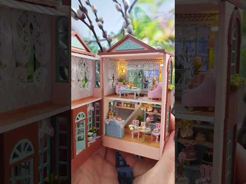 DIY miniature dollhouse kit #Shorts #diydollhouse #miniaturedollhouse