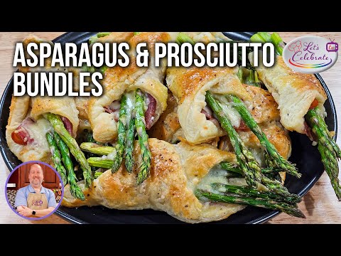 Puff Pastry Bundles: Asparagus, Prosciutto and Cheese Magic