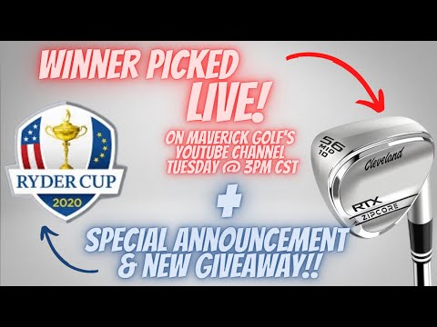 Giveaway Winner Picked + New Announcement & Giveaway (Ryder Cup)