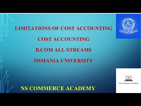 LIMITATIONS OF COST ACCOUNTING - COST ACCOUNTING - 5TH SEMESTER - B.COM ALL STREAMS -OU