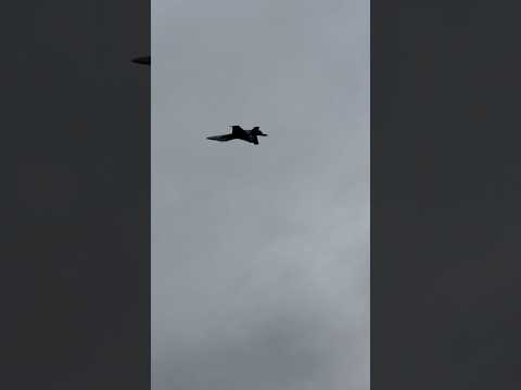 US Navy Super Hornet flying inverted at 2024 Battle Creek Field of Flight Air Show in Michigan!