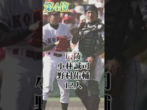 プロ野球選手を多く生んだ出身校ランキングTOP9