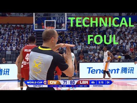 all TECHNICAL FOUL - FIBA World Cup 2023