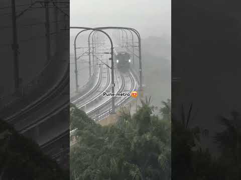 Pune metro on a rainy day #punemetro #metro #mumbaimetro #pune