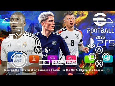 eFootball PES 2025 PPSSPP New Patch Season Update Faces & Transfer Camera Normal Best Gtaphics