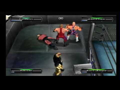 WWE WrestleMania XIX - Goldust & Christian Vs Rikishi & Kurt Angle - Hardcore Match