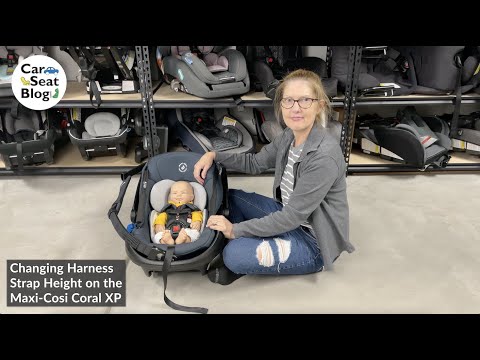 Changing the Harness Strap Height on the Maxi-Cosi Coral XP Rear-Facing Only Infant Seat