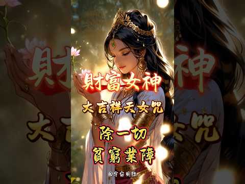 宇宙想讓你豐盛財務自由！大吉祥天女咒 🤑💰接受來自女神的無限祝福 #保護 #財富  #心靈豐富 #吸引力法則