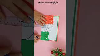 Republic day card making 🇮🇳 #shorts #youtubeshorts #papercraft #craft #republicdaycard #republicday