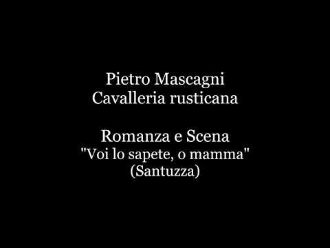 Pietro Mascagni Romanza e Scena  "Voi lo sapete, o mamma" (Santuzza) - Piano Accompaniment / Karaoke