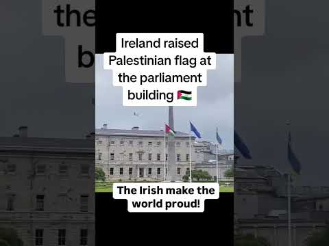 Ireland raised 🍉 flag at the parliament building