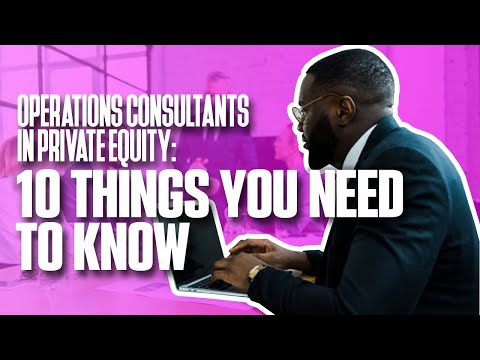 OPERATIONS CONSULTANTS in PRIVATE EQUITY : 10 things you need to know | Simplicity Consultancy