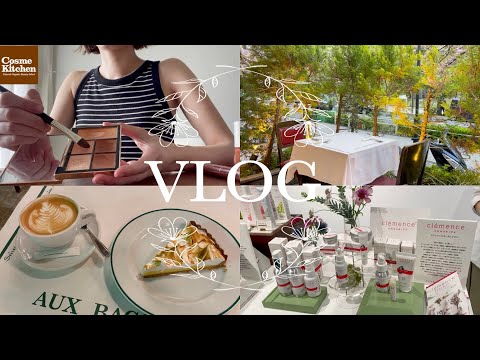 【春のおでかけVLOG】都内カフェ・レストラン｜ファッション｜オーガニックコスメ🍽️👗🍃