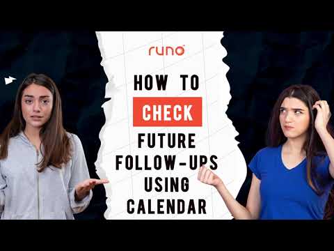 How to check the future follow ups using calendar | Mobile App | Runo