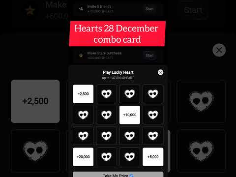 HEARTS 28 DECEMBER COMBO CARD