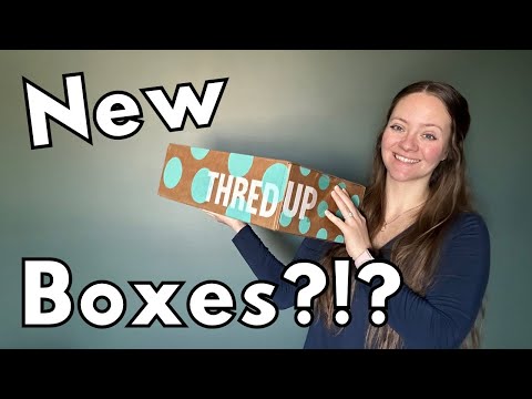 ThredUP released NEW BOXES!!! Unboxing Women’s Wardrobe - Size large to resell on Poshmark