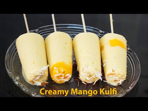 Mango Kulfi Just 4 Ingredients / No Cream, No Condensed Milk / Easy Mango Ice Cream / Summer Special