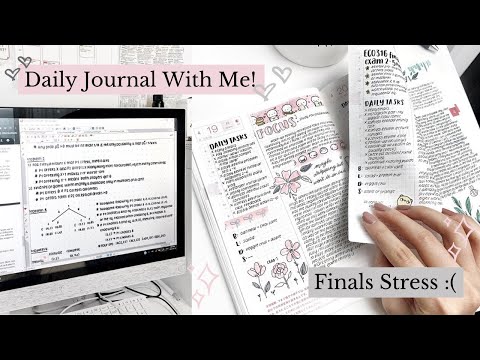 Daily Journal Vlog: Finals @ The University of Toronto  | Hobonichi Cousin Daily Planner