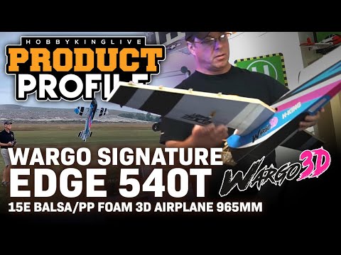 H-King (ARF) Wargo Signature Edge 540T 15E Balsa/PP Foam 3D Airplane 965mm - Product Profile