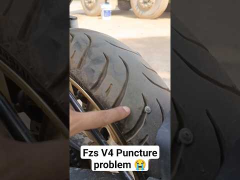 FZS V4 2023 Puncture Problem 8 puncture in 1 year #shorts #ytshorts #fzs #fzsv4 #shortvideo