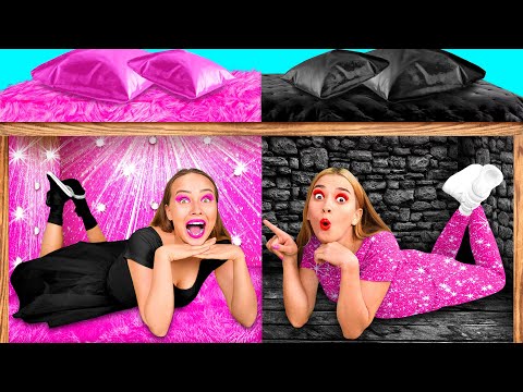 Secret Rooms Under The Bed | Rich VS Broke Crazy Challenge by BaRaDa