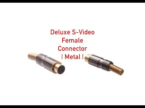 Deluxe S-Video Female Connector - Metal P#1702