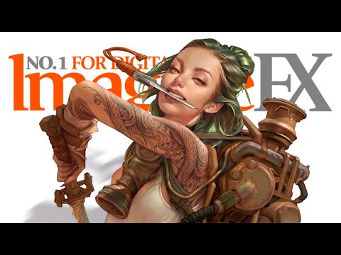 Illustrating ImagineFX Issue 206 Cover - Process Video