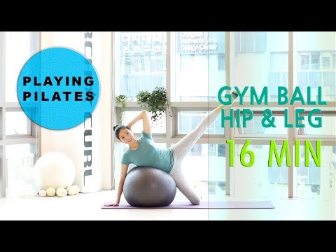 [Playing Pilates]짐볼로 힙과 다리❤️16 min GYMBALL HIP&LEG [홈트레이닝]