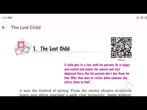 Class 9 English (Moments) Book Chapter:- 1 The Lost Child