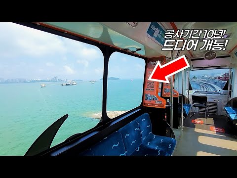 A wonderful train ride over the seas of Korea