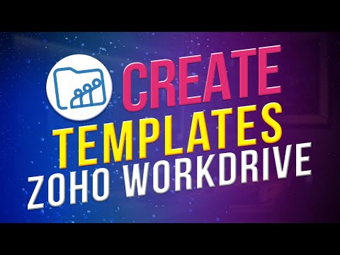 How to create templates in Zoho WorkDrive