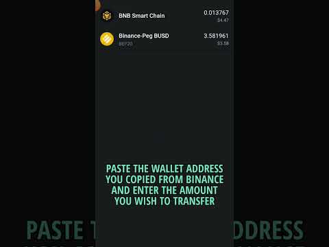 Trust Wallet se Binance paise🤑 kaise transfer kare?🤔 #binance #cryptocurrency #shortsfeed