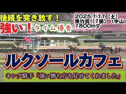 【3歳】ルクソールカフェ圧巻の勝利【黒竹賞】