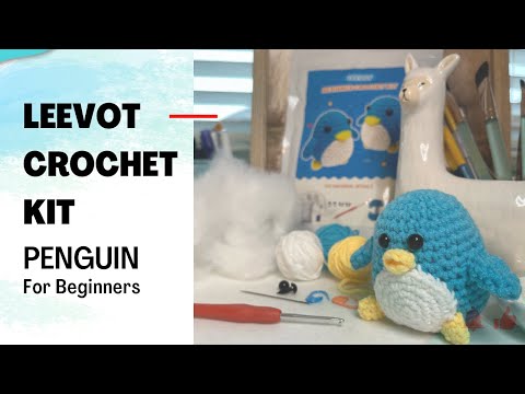 Leevot Beginner Crochet Kit 🧶 Adorable Penguin Pattern - Unboxing & Tutorial