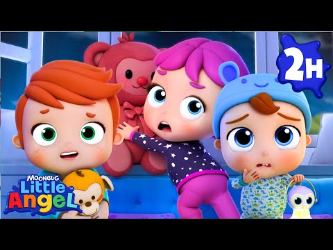 Ten in the Bed (Scary Edition) | Little Angel | Fun Kids Songs | Nursery Rhymes