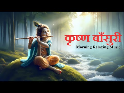 Krishna Morning  Flute Music || (बाँसुरी) Relaxing Music , Stress Relief, Yoga Music, Study Music