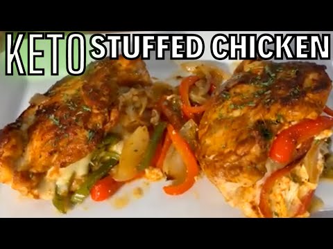 Keto Friendly Fajita Stuffed Chicken Breast