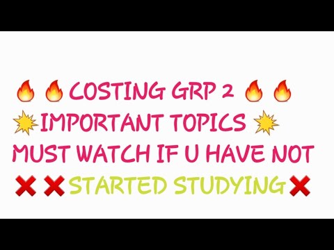 Costing grp 2 IMP TOPIC & TIPS