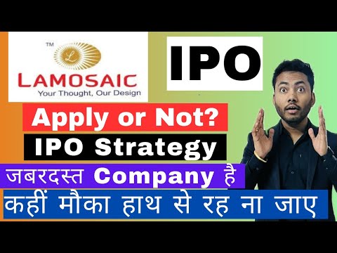 Lamosaic India IPO Review🔥| Apply or Avoid | Latest IPO GMP | Grey Market Activity