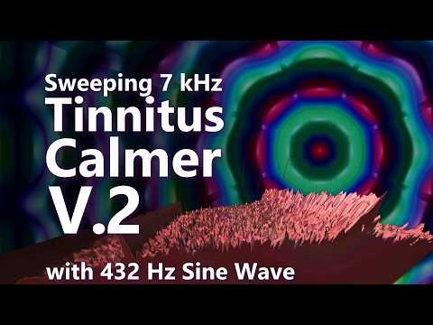 Tinnitus Calmer V2 7 kHz Sweeping Noise with 432 Hz Sine Wave