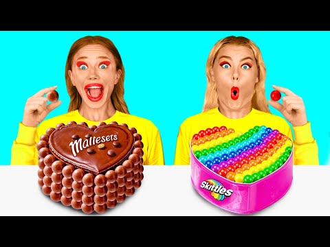 Cake Decorating Challenge | Eating Only Sweet 24 Hours by BaRaDa Challenge