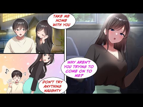 [Manga Dub] She made me promise not to touch her, but gets mad when I don't...!? [RomCom]