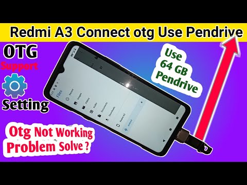 Redmi A3 connect otg Use pendrive