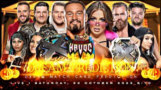 WWE NXT Halloween Havoc 2022 - Dream Card Predictions V1| Wrestle Freakin