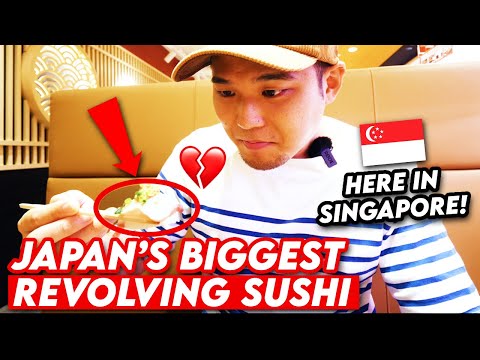 Japan’s BIGGEST Revolving Sushi Came to Singapore! I Tried..