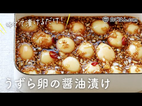 うずら卵の醤油漬け/おつまみ＆弁当に最高！あっさりめで食べ飽きず、やみつきな美味しさ！