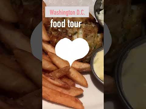 Washington DC food tour🇺🇸🍽️crab cakes🦀the best Pho,ben's chili bowl🌭😊 #shorts